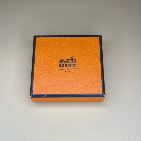 Hermes H logo Filou Chain Glove Holder Clip Silver Tone - Picture 2 of 8